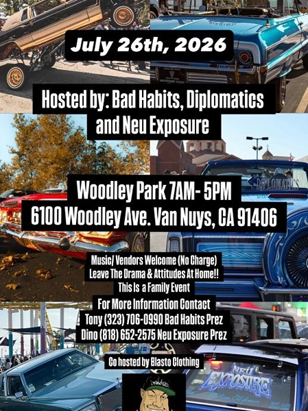 Woodley Park Car Show flyer July 2026